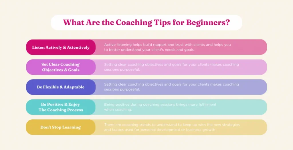 purpose coaching tips for beginners
